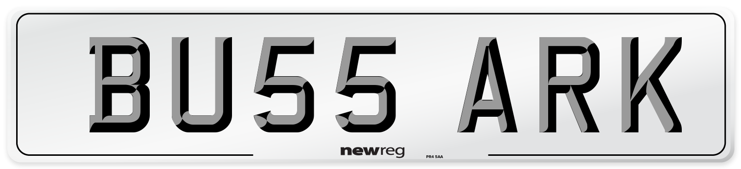 BU55 ARK Number Plate from New Reg